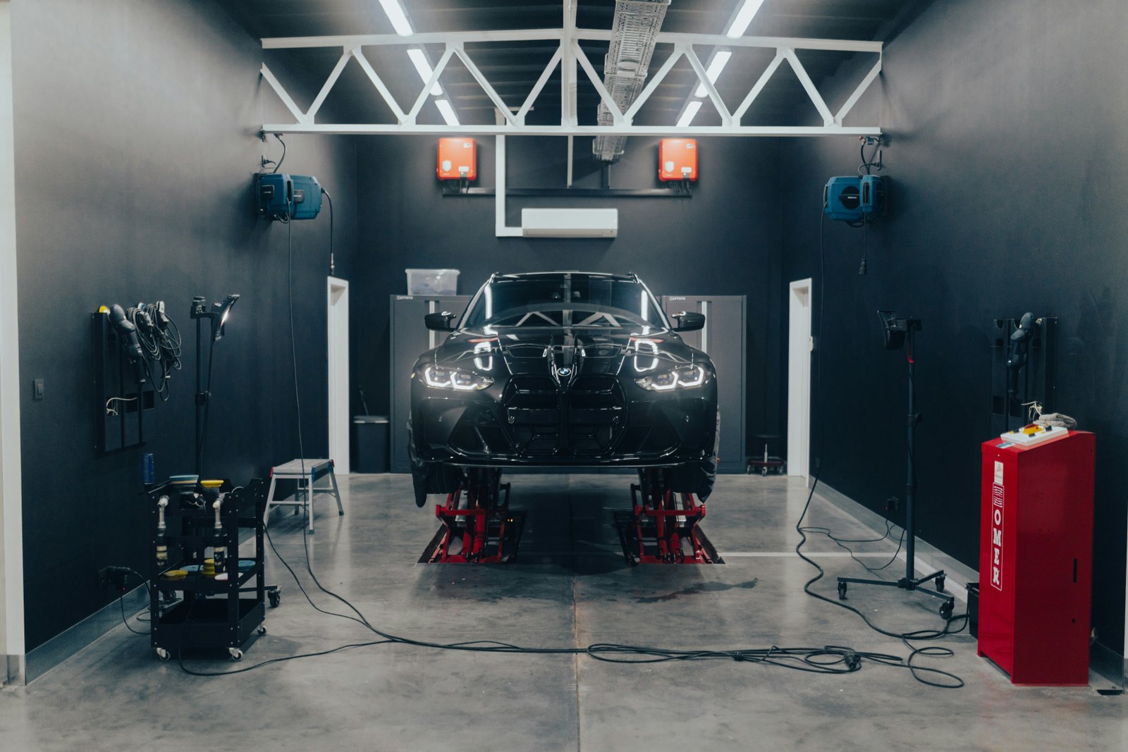 Vehicle at a professional certified inspection center